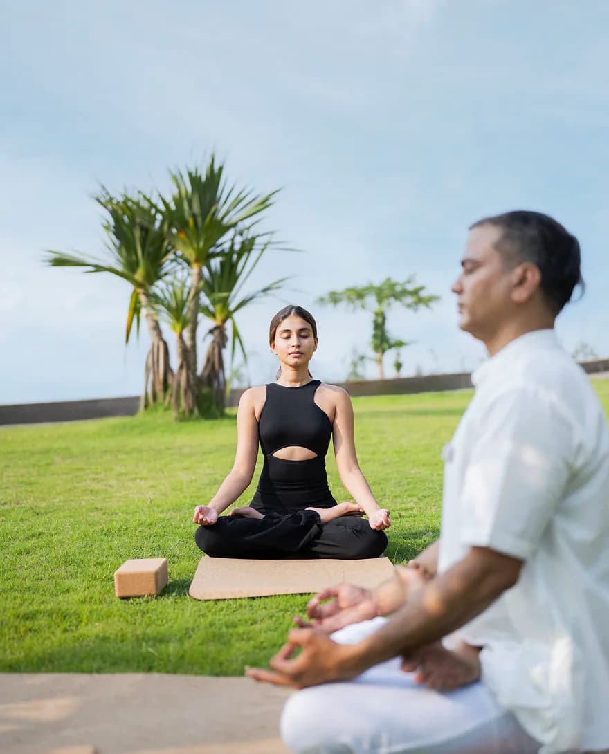 Resort buildings with infinity pool